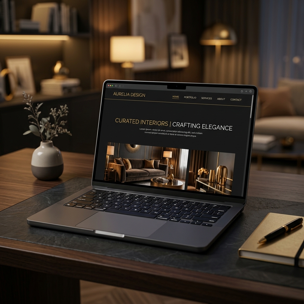 Beispiel Premium Website Mockup auf Laptop